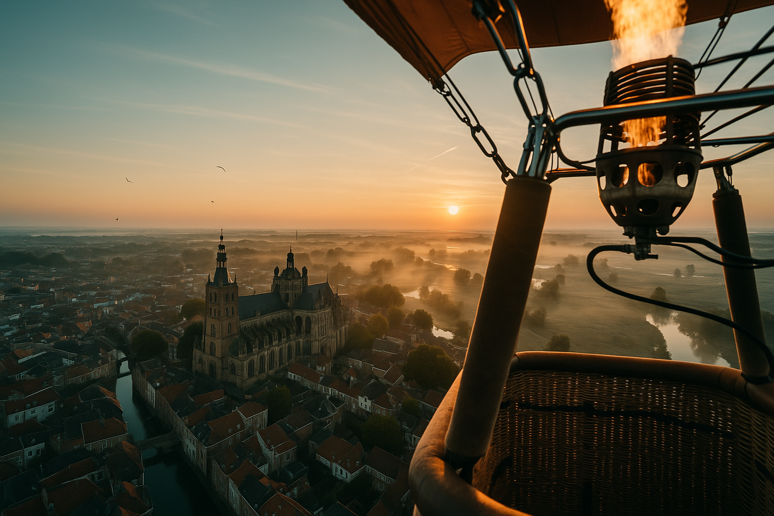 Luchtballon boven Den Bosch
