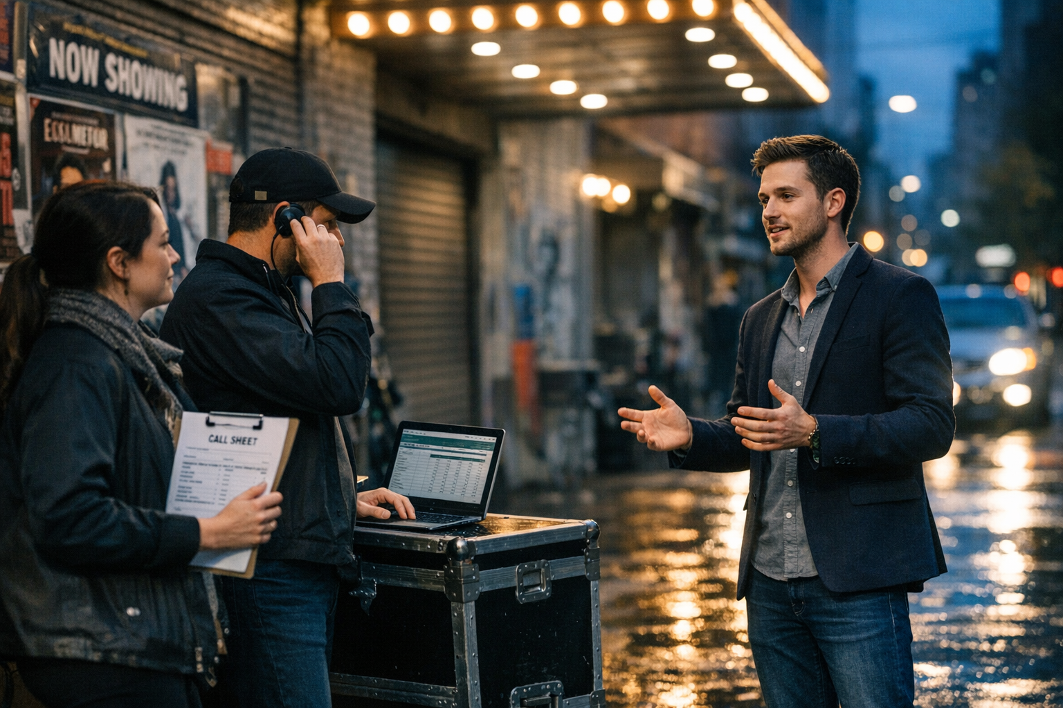 Theaterstudenten werken samen aan project