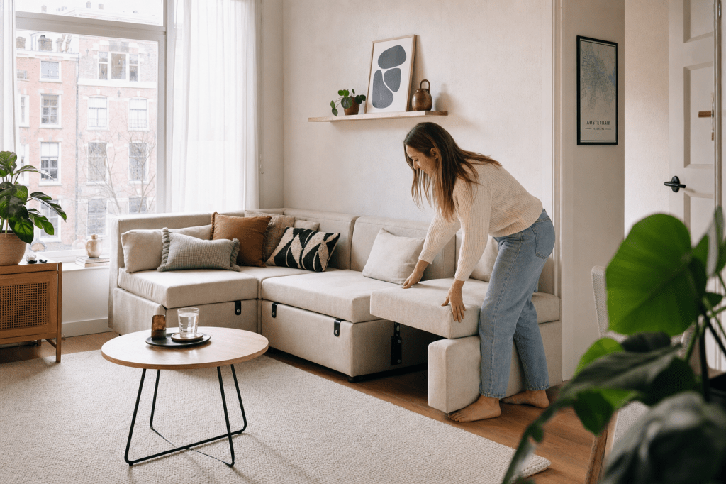 Is een elementbank geschikt voor een kleine woonkamer, en hoe stel je een modulaire opstelling samen die je later eenvoudig kunt uitbreiden of&nbsp;aanpassen?