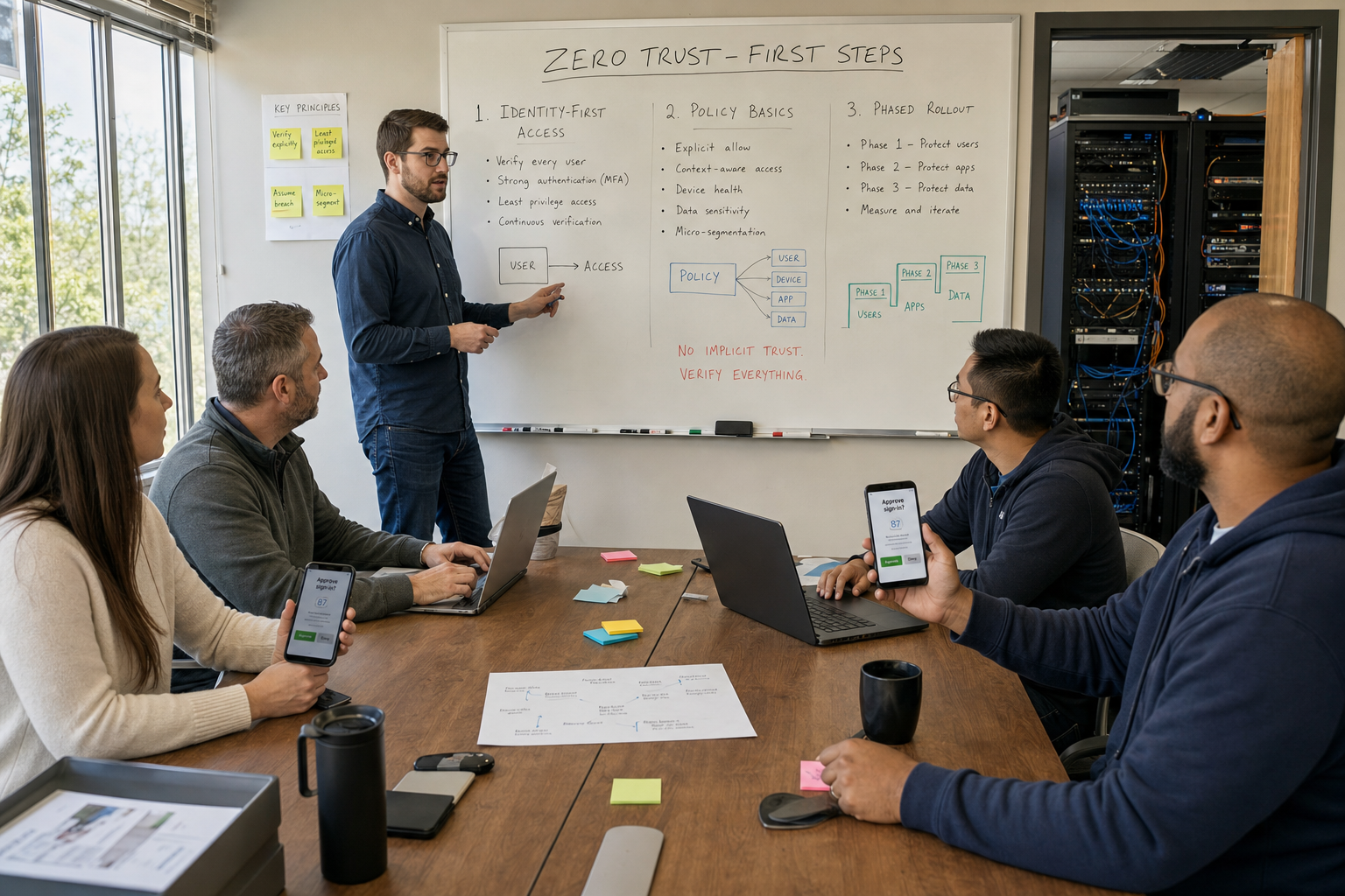 Implementatie stappen Zero Trust